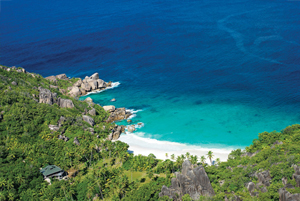 Plage d'un hôtel aux Seychelles