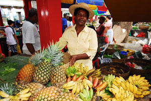 Marché Victoria aux Seychelles